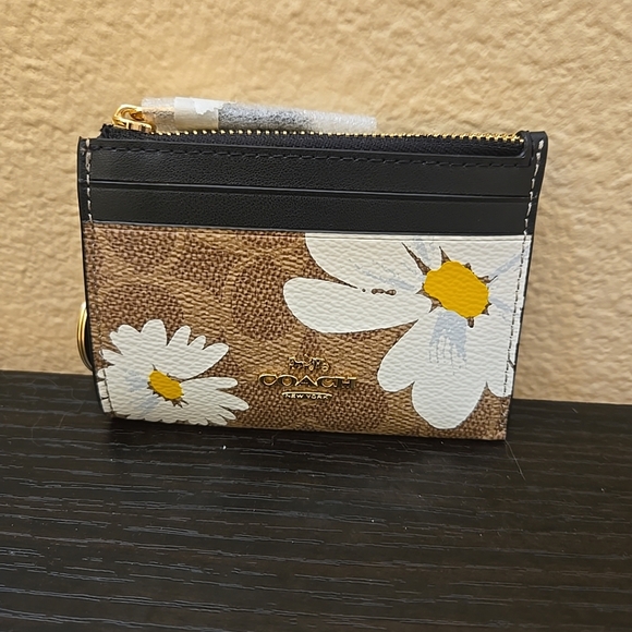 Coach  Mini Skinny ID Case In Signature Canvas With Floral Print - Picture 7 of 13